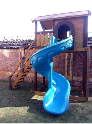 Гвинтовий спуск пластиковий синій Туреччина 200 см