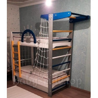 Двухъярусная кровать с спортивным уголком 170 х 60 см