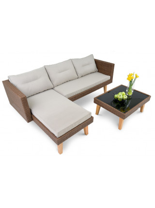 Комплект садовой мебели Imola коричневый