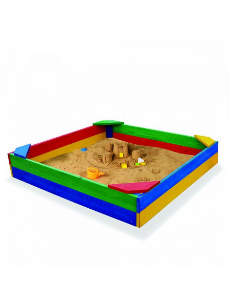 Песочница детская деревянная цветная 145 см 