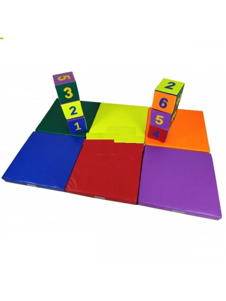 Набір кубики з цифрами + килимки