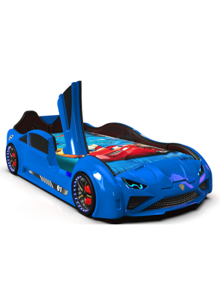 Ліжко машинка  Lamborghini синя