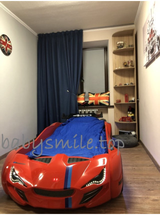 Кровать в виде машины BMW красная Турция