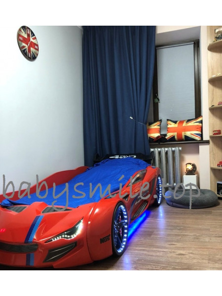 Кровать в виде машины BMW красная Турция