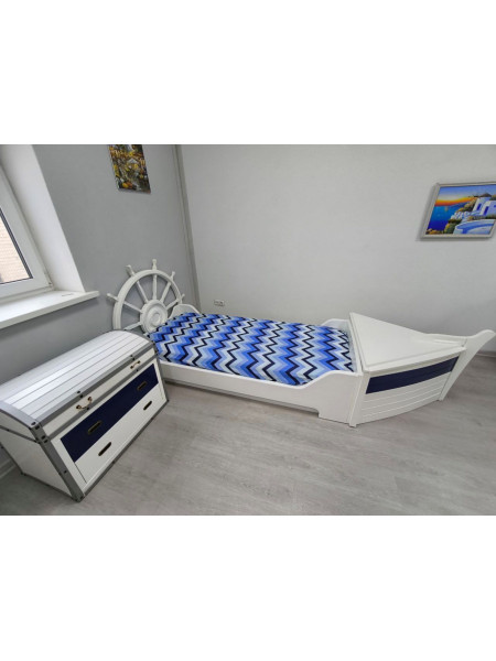 Детская кроватка Лодка + Комод-Сундук Детская кроватка Лодка + Комод-Сундук