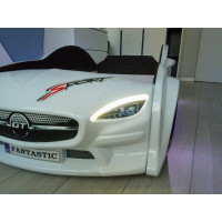 Ліжко машина Mersedes GT 80х160 біла