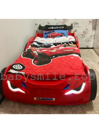 Кровать-машинка Суперкар красная 