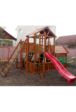Игровая площадка с деревянным домиком Башня-11