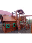 Игровая площадка с деревянным домиком Башня-11