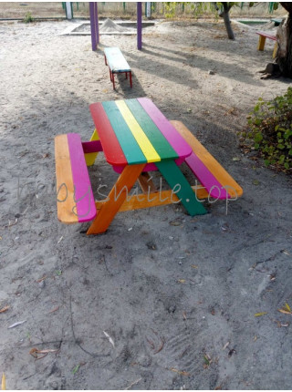  Дитячий столик з лавками для дитячого майданчика
