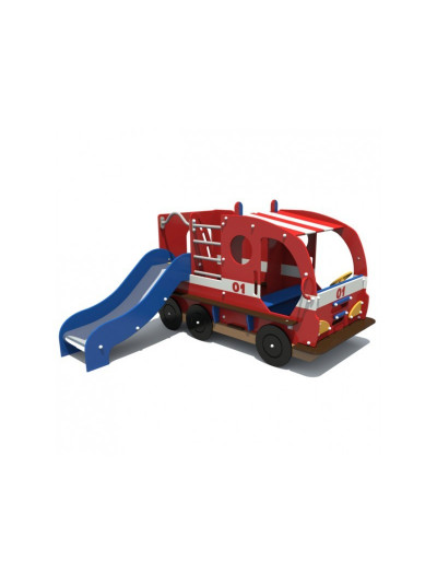 Игровая пожарная машина с горкой 