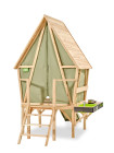 Дитячий будиночок EXIT Yuki 350 з гіркою та кухнею з кипариса