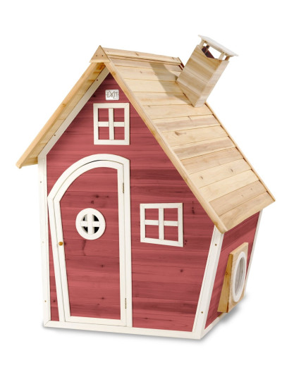 Деревянный домик для детей EXIT Fantasia красный