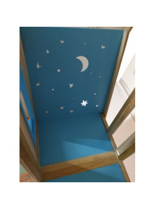 Ліжко двоярусне будиночок Зоряне небо