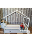 Кровать домик белая 160х 80 см