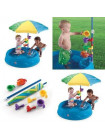 Песочница-бассейн зонтом Играть в тени 