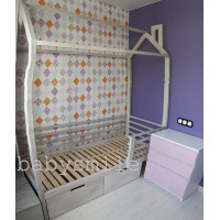 Ліжко будиночок 190 * 80 см Моє бажання Ясен