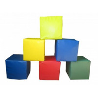 Мягкие модульные кубики Цветные