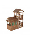 Игровая площадка с деревянным домиком Башня-6