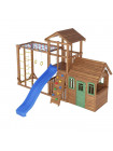 Ігровий майданчик з дерев'яним будиночком Вежа-9